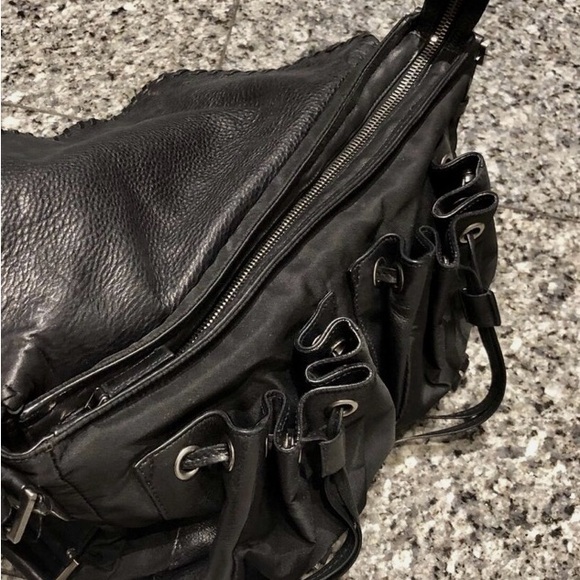 Prada Leather Flap and Nylon Bag - Picture 6 of 13